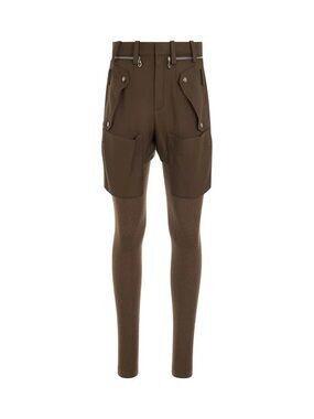 Chloe Brown Wool Pocket Detail Knit vintage pant